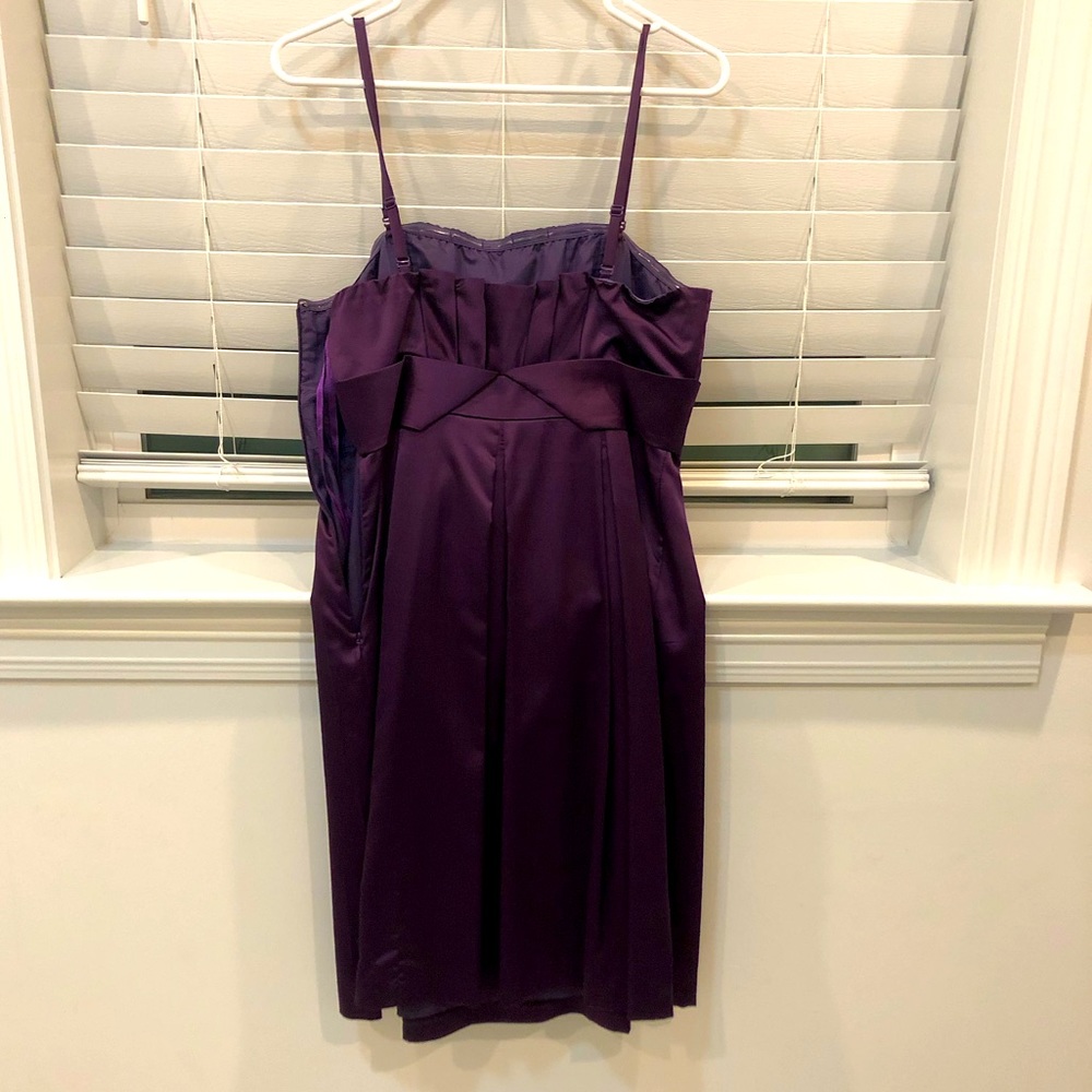 Purple The Limited strapless( or straps) dress